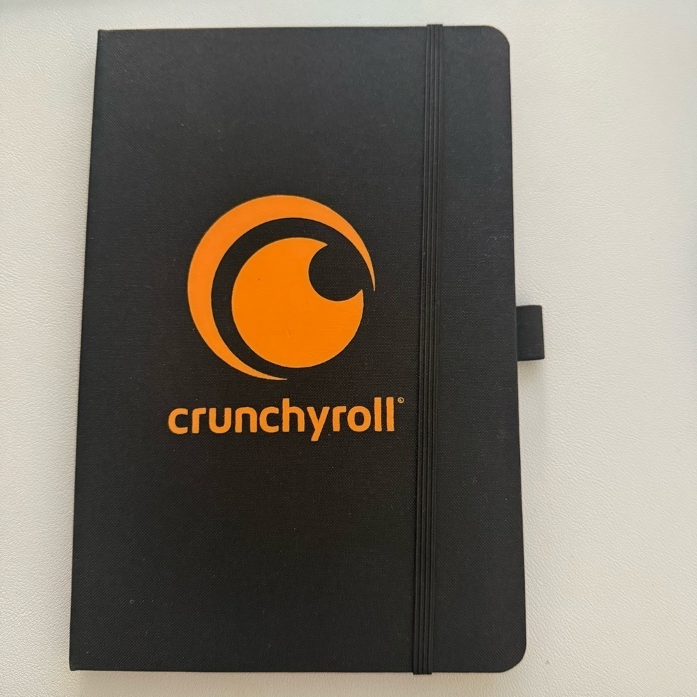 NWOT Crunchyroll - Black Logo Lined Notebook - OS